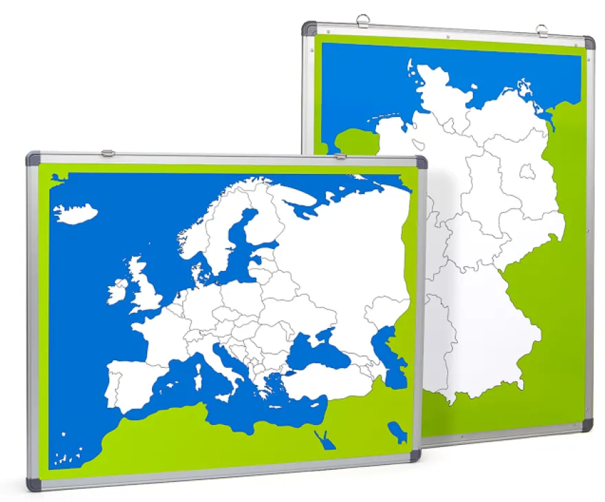 Magnetische Europa- und Deutschlandkarte