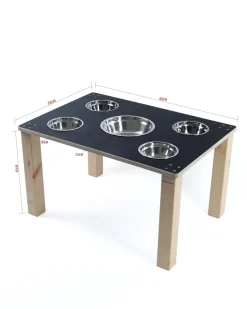Matschtisch mit Spielschalen