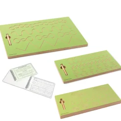Montessori-Materialpaket Schwungübungen