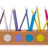 Montessori Stiftehalter mit 30 Buntstiften in den Montessori-Farben