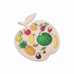 Obst-Puzzle aus Holz