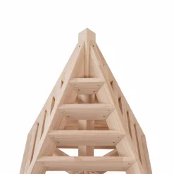 Pflanzpyramide aus Holz - ideal als Kräuterpyramide, Erdbeerpyramide oder Blumenpyramide