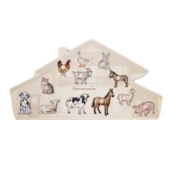 Puzzle Bauernhoftiere aus Holz