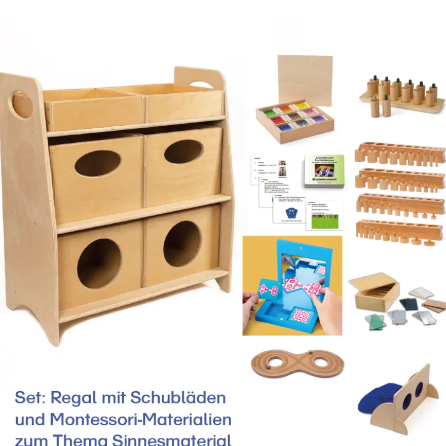 Regal Sinnesmaterial - ab 3 Jahren