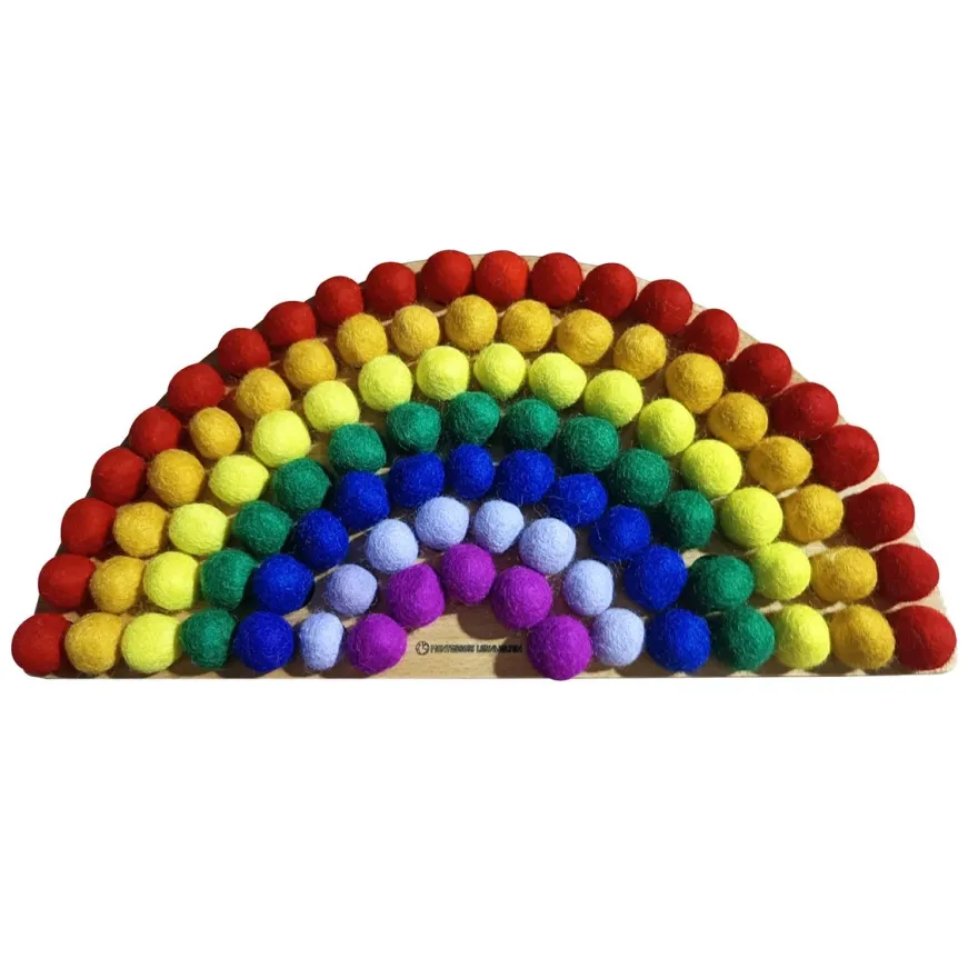 Regenbogenbrett mit Farbmulden