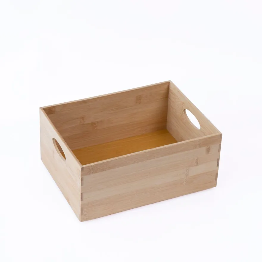 Stapelkiste aus Bambus, 32,5 x 24,5 x 15 cm