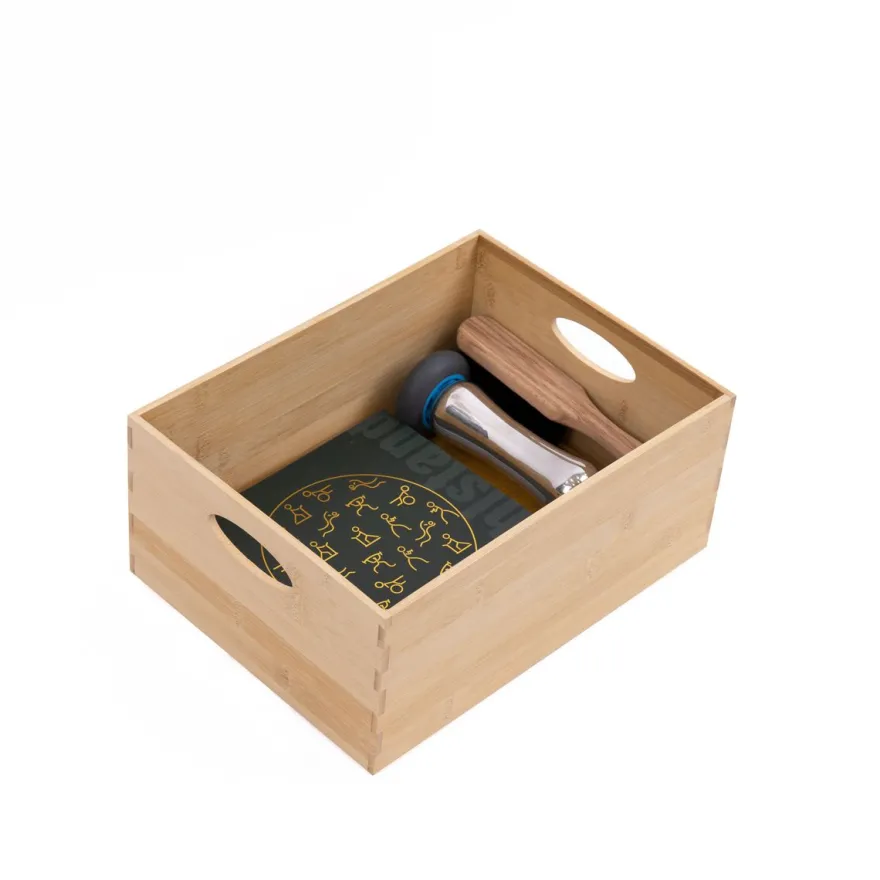 Stapelkiste aus Bambus, 32,5 x 24,5 x 15 cm
