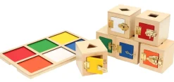 Tablett mit 6 Löcher-Boxen