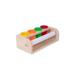 Tisch-Papierrollenspender mit Bechern und Papierrolle