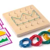 5x5 Geobrett mit Aufgabenkarten und Legevorlagen