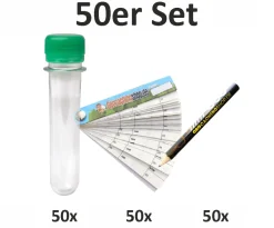 50 x PETLING mit Deckel (FTF) + Logbuch + Stift (Set Behälter Geocaching Versteck)