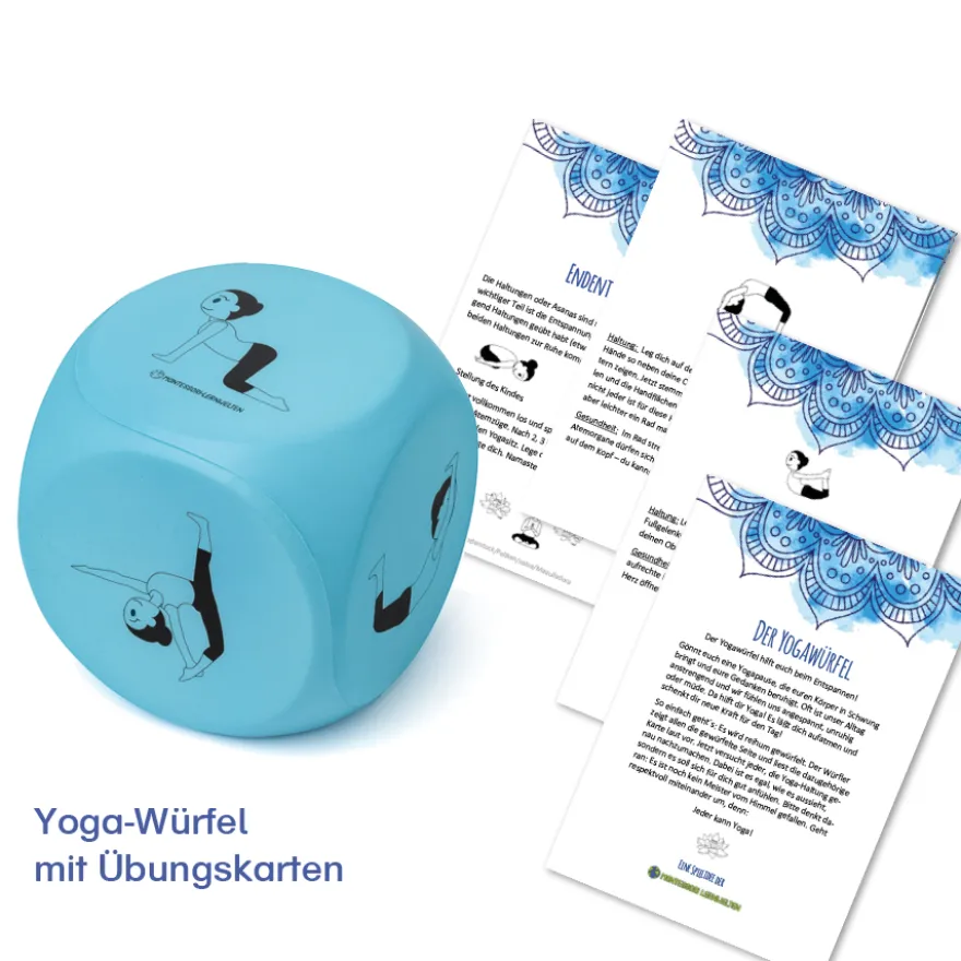 Yoga-Würfel mit Übungen zur Auflockerung und Entspannung ab 4 Jahren