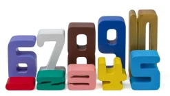 Zahlenbausteine in den Montessori-Farben